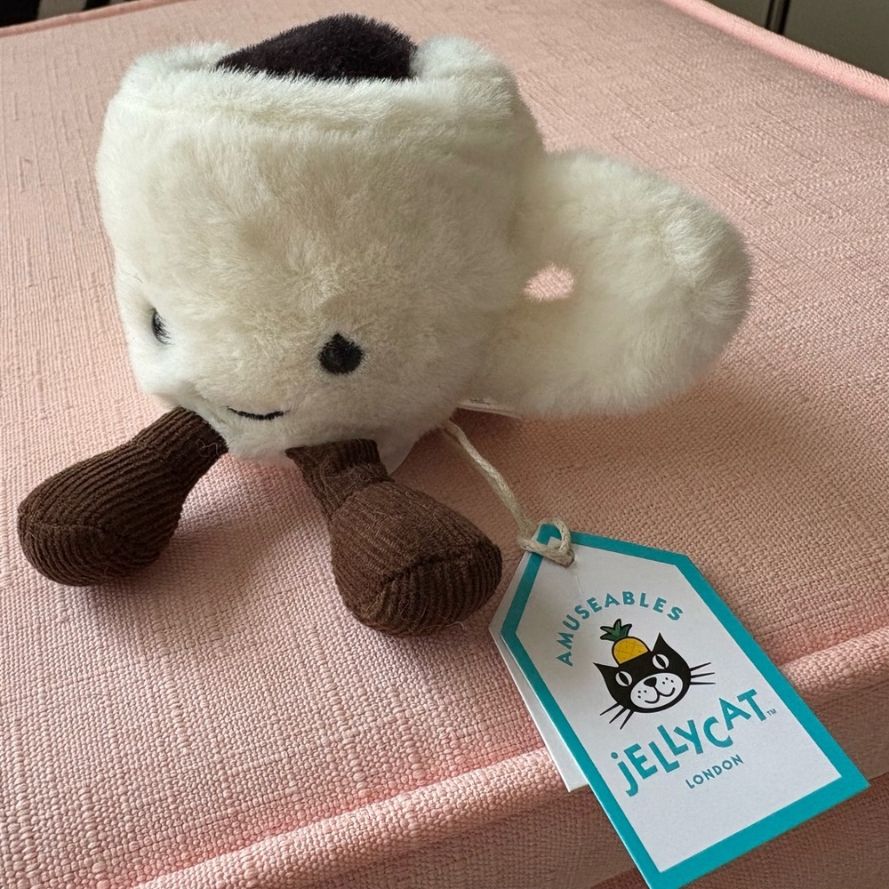 Jellycat Amuseables Espresso Cup Plush - White and Brown